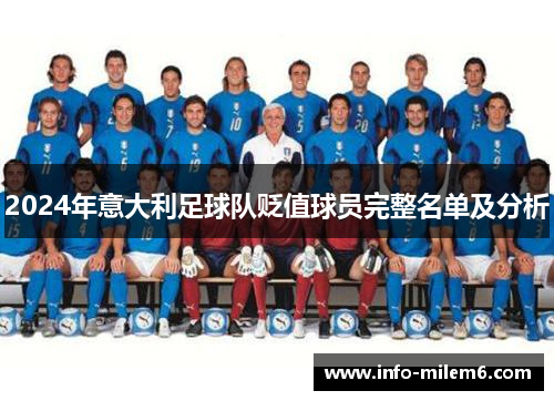2024年意大利足球队贬值球员完整名单及分析